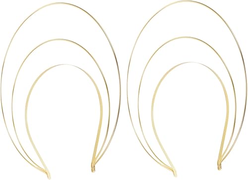 Miniatura 6 de WOFASHPURET 2 Pcs Crown Tiara Headband Bridal Hair Accessories Angel Ha Lo Crown Headband Ha Lo Headband Frame Ha Lo Headpiece Crown Halos Tiara