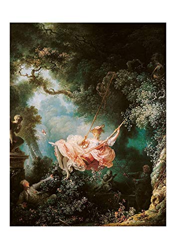 Affiche Jean Fragonard The Swing extra large de Spiffing Prints, poster mat pour salon élégant