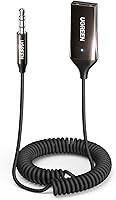 Vista 1 de UGREEN Adaptador Aux a Bluetooth 6.0 Receptor Bluetooth de 3.5mm para Coche Kit USB 2.0 a Conector de 3.5mm con Micrófono Integrado Entrada Auxiliar