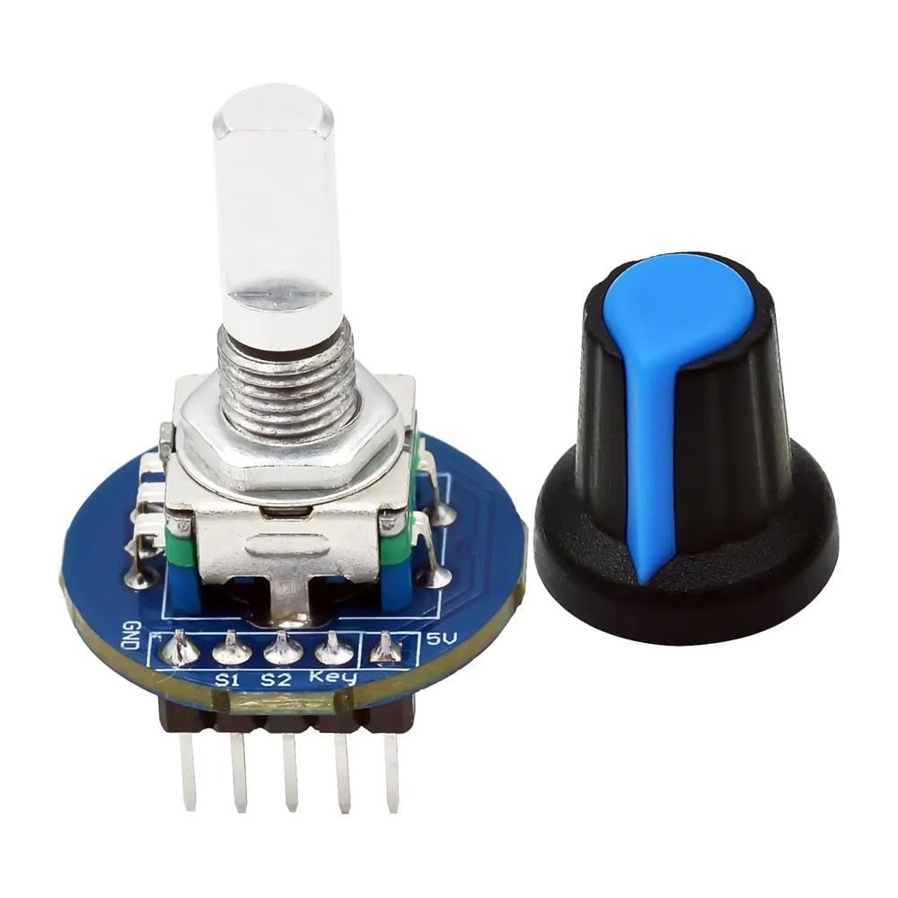 Module d'encodeur rotatif EC11 avec capuchon de bouton pour potentiomètre audio - 7