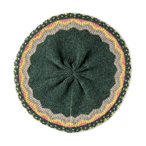 The Cashmere Choice Lomond Lambswool - Hope - Fairisle - Beret (Green) Cover