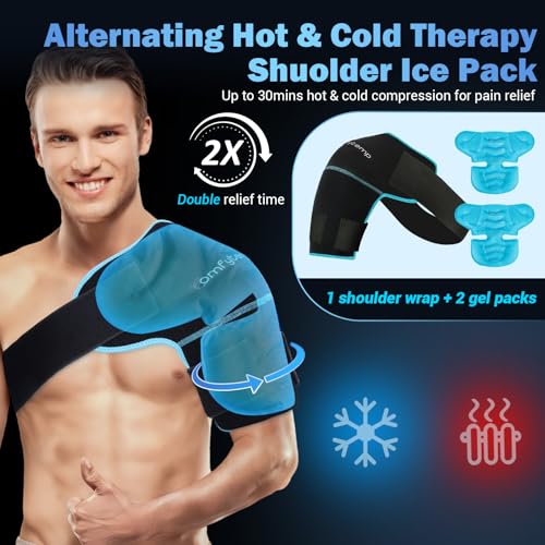 Image of Comfytemp Shoulder Ice Pack Wrap, Shoulder Brace for Shoulders Pain Relief