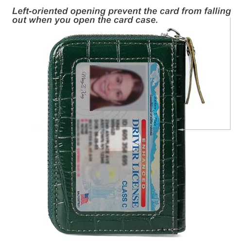 Image of Credit Card Wallet, RFID Card Case Wallet, Zipper Card Cases Holder for Men Women, RFID Blocking, KeyChain Wallet, Compact Size Card Organizer Case for Women