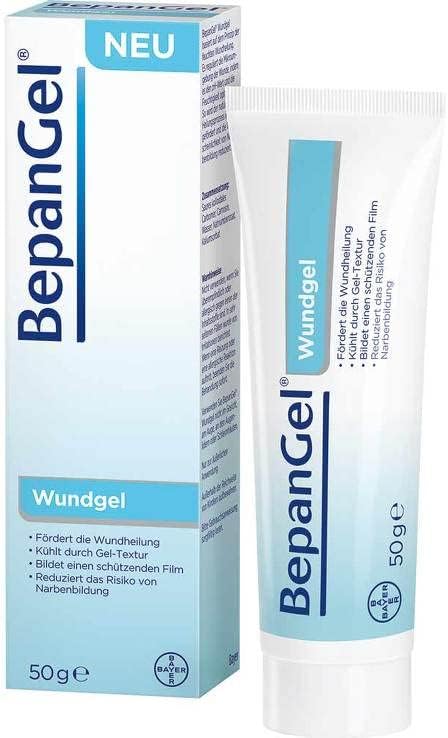 Bepanthen Gel de heridas enfría y promueve la curación de heridas, adecuado para abrasiones superficiales, especialmente heridas llorosas, cortas,