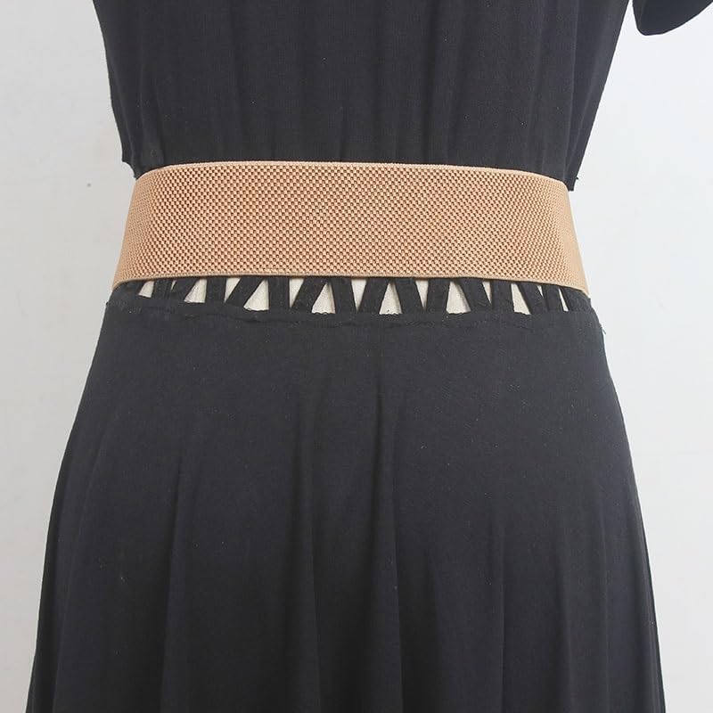 Wide belt decorative skirt vintage buckle elastic waist sealing women's high sense of Mongolian trench coat4