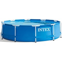 AK Sports 28202GN Intex 10ft x 30in Metal Frame Swimming Pool, Blue, 305 x 76 cm