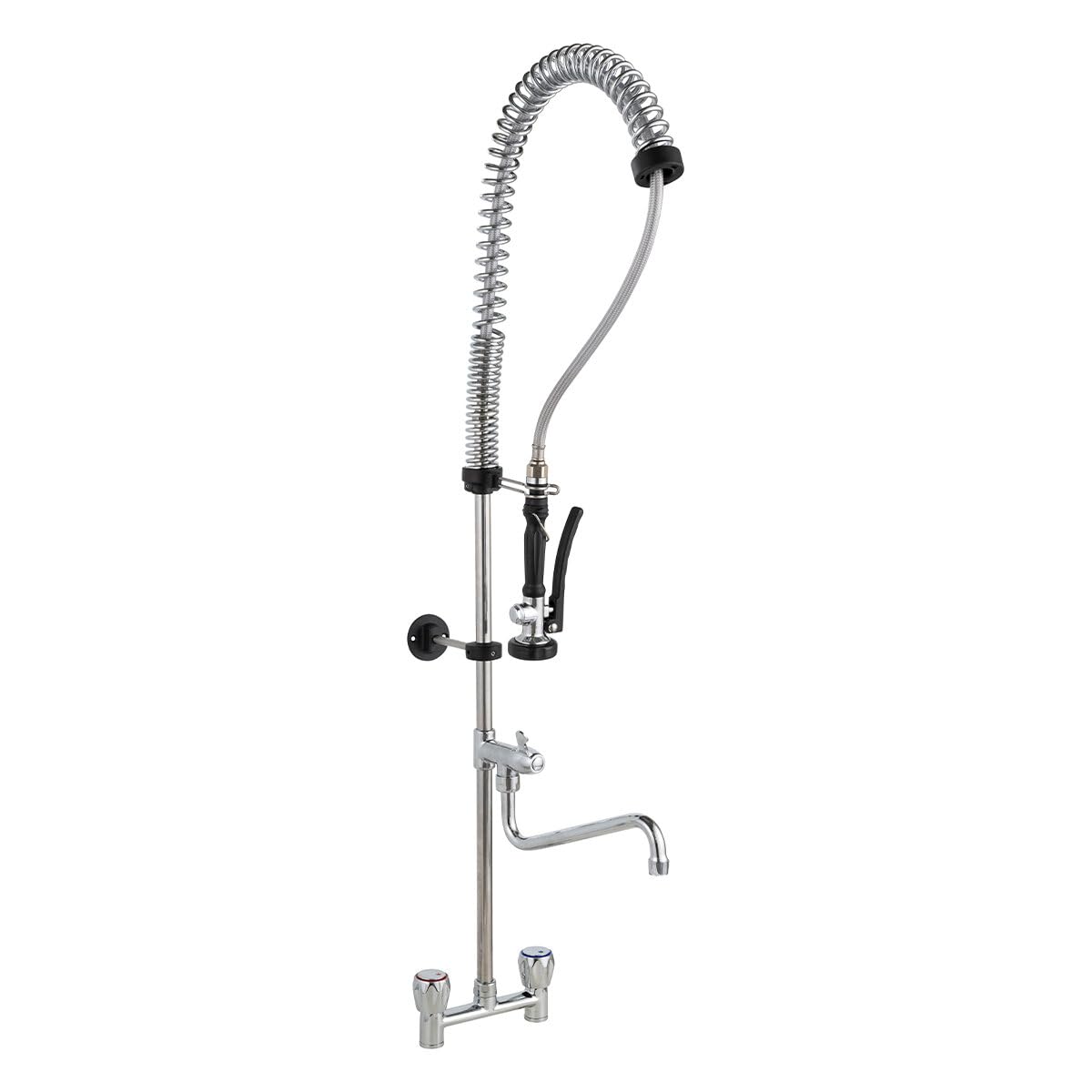 GastroHero Zweiloch Geschirrwaschbrause Profi 100 + Mischbatterie Gastronomiebedarf