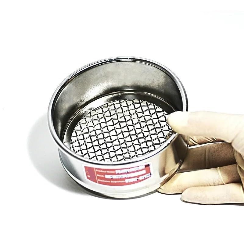 Setaccio standard for test di laboratorio - Diametro 10 cm, maglia in acciaio inossidabile 304 SUS, maglia 4-10 for campionamento e ispezione(6 mesh)