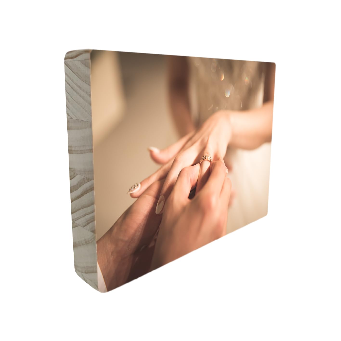 7evendesigns Regalo Original, cuadro fotografia personalizado, Bloque de Madera Personalizable con Fotografia, Regalo original, Recuerdo, Decoracion, Foto (15x20)