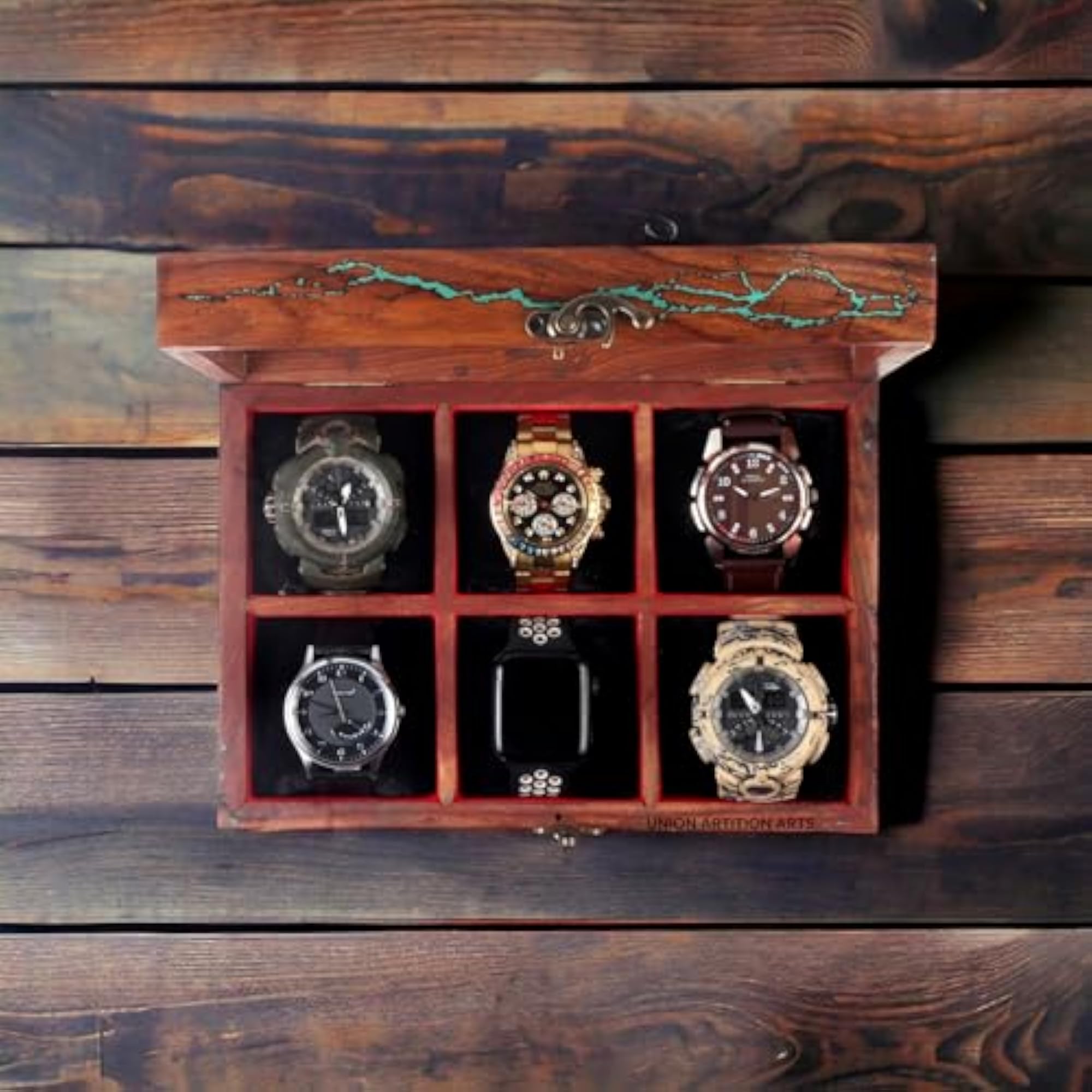 Wooden Watch Organizer for Men, Custom Valet Box