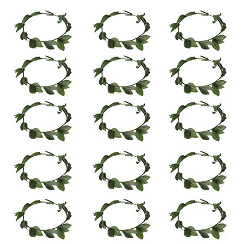 freneci 15 Unids Hoja Romana Diosa Griega Laurel Corona Disfraz Disfraz Diadema