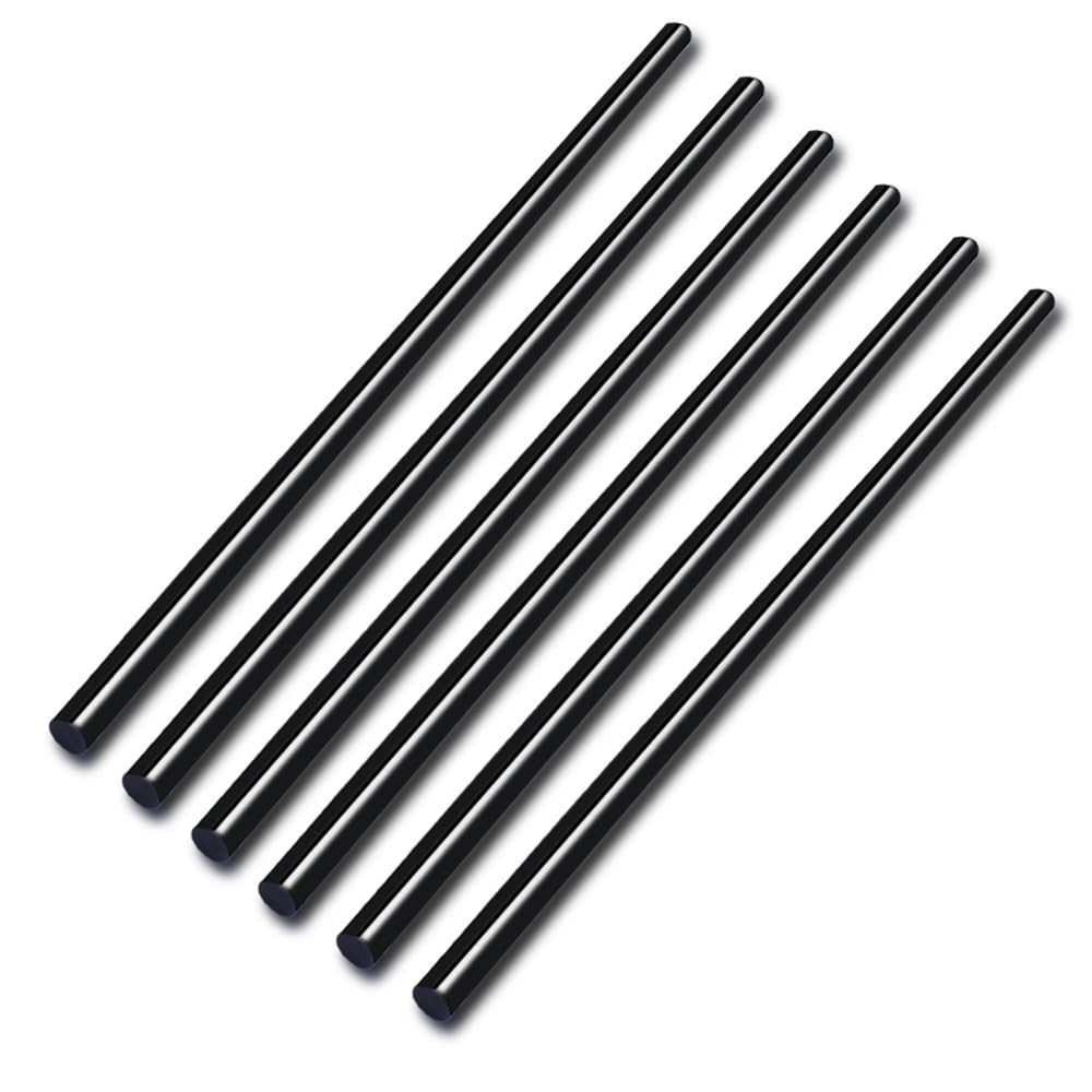 6 Pack Round Acetal Copolymer Rods - 1/4 -Inch Diameter and 12-Inch Length Opaque Black Acetal Copolymer Rods ï¼Ë†POM-Cï¼â€°Standard Tolerance Perfect for Non-Marring Fixtures
