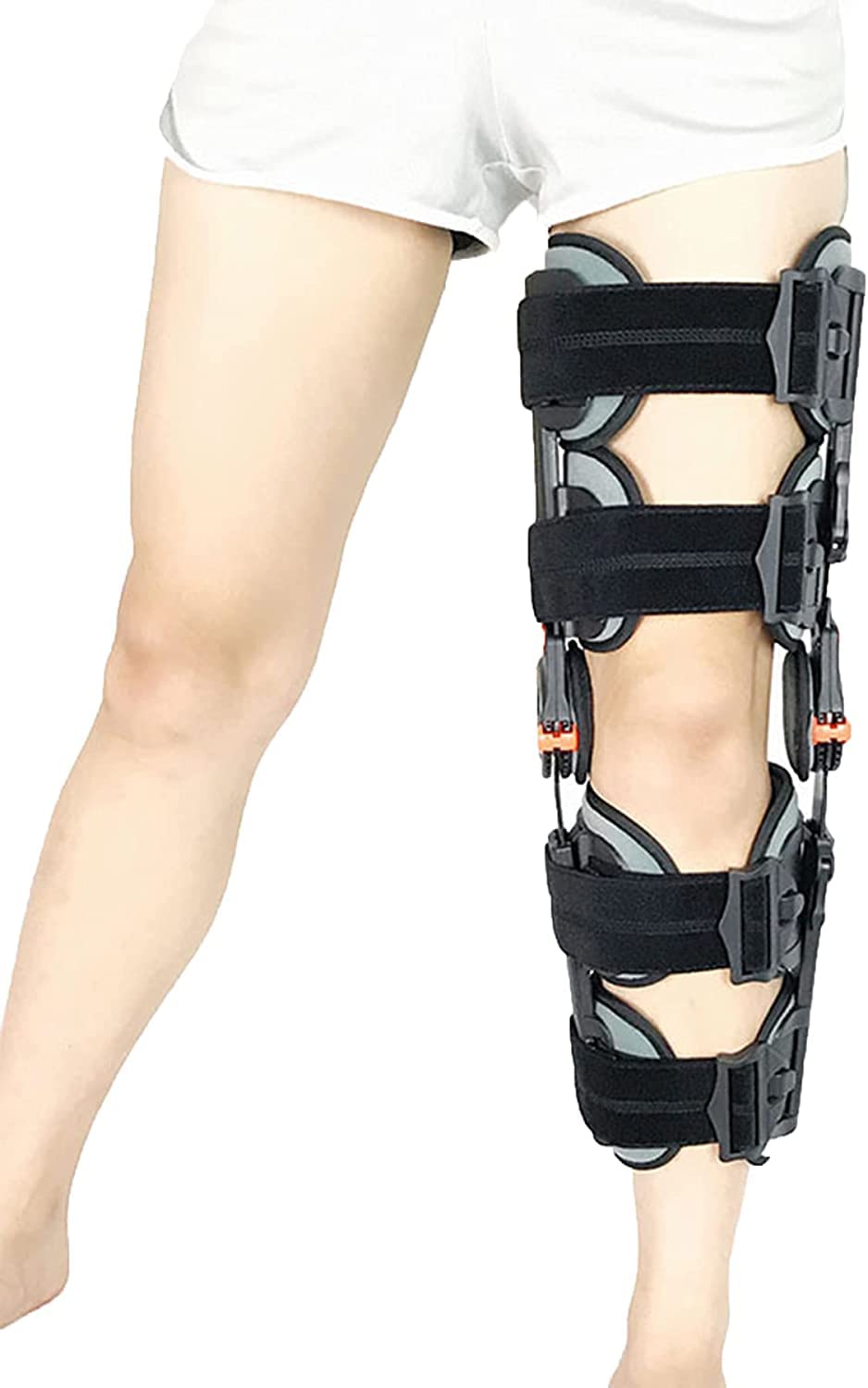rodillera artritis mujer menisco y ligamento ROM Apoyo de recuperación ajustable de la rodilla for lesiones articulares ortopédicas de artritis de oste y rehabilitación ortopédica después de la lágrim