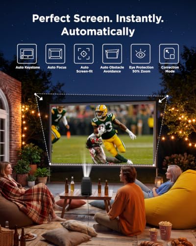 TCL C1 Smart Google TV Projector, WiFi and Bluetooth, 285° Rotating Gimbal - image 6