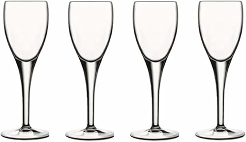 Luigi Bormioli Michelangelo - Vasos de licor de 2.25 onzas (juego de 4), 4 unidades (paquete de 1), transparente disponible en Yaxa Colombia