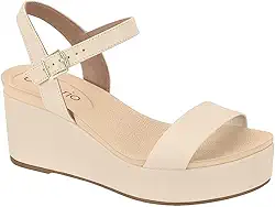 Sandália Anabela Feminina Beira Rio 8407.135 - Creme