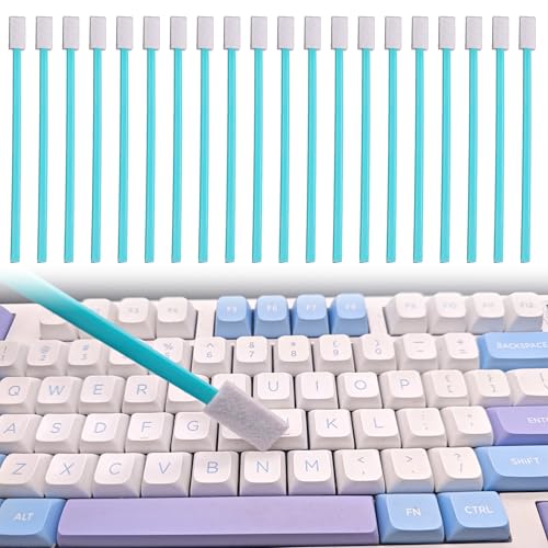 Image of Disposable Crevice Cleaning Brush - 20 Pack Small Cleaning Brushes for Tight Spaces, Household Crevice Cleaning Tool for Deep Cleaning, Disposable Toilet Brush, Baseboard Cleaner Tool - Blue