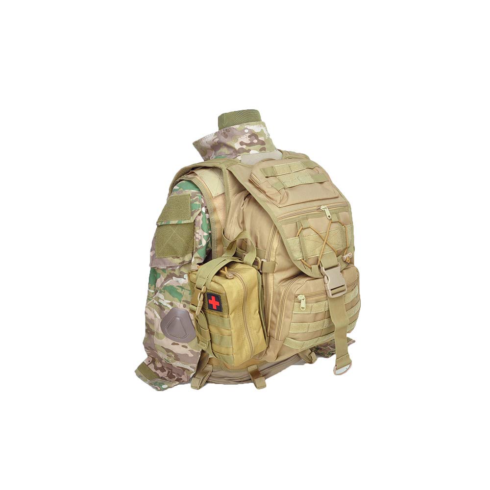 Pochette Tactique Médicale IFAK - Déploiement Rapide - 29x19 Cm - Nylon 500D - Pour Gilet, Chasse, Airsoft, Survie - 6