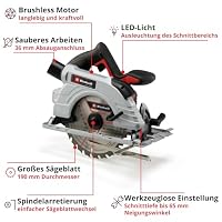 Einhell Professional Akku-Handkreissäge TP-CS 18/190 Li BL-Solo – Ansicht 3