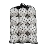 DeeRace 12個 ピックルボールボール 屋内外ピックルボールボール 40/穴 74mm 野球 練習 ボール トレーニング 競技用ボール スポーツゲーム競技用, 白