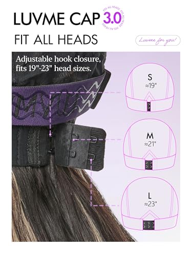 Image of LUVME HAIR 7x6 HD Lace All-Day Comfort Wig 200% Density Hair PartingMax Lace Wigs Mix Blonde Highlight Color Loose Body Wave Lace Front Wigs Human Hair Pre Cut Plucked Lace Frontal Glueless 24 Inches