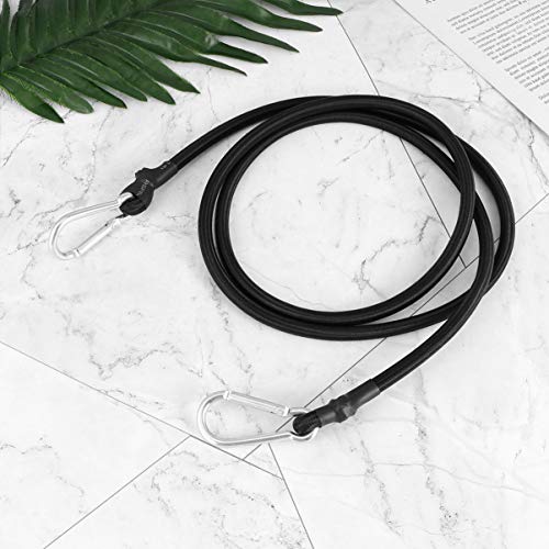 DOITOOL Alça de amarração resistente com mosquetão alça de bagagem ajustável cordão elástico para bi