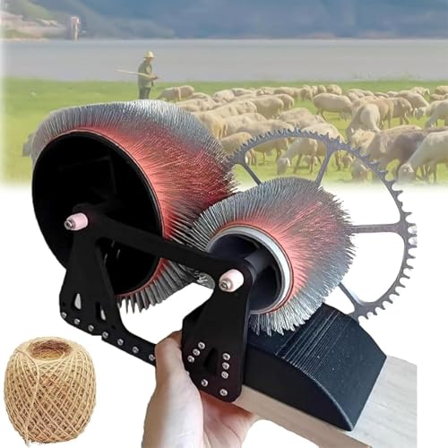 Cardatrice manuale per lana – veloce miscelazione del colore pettinare filatura legno lana tavola per fai da te fai da te fare animali in feltro, appassionati fatti a mano