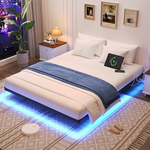 Awesofurni Floating Queen Bed Frame