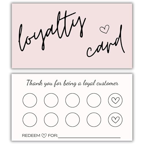 Loyalty Card 10 Punch Reward System | Punch Card |