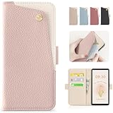 CASSYOOK 適用 Xperia 10 III ケース 手帳型 SO-52B SOG04 手帳型ケース 財布型 カバー カードポケット付き Xperia 10 III Lite 手帳型ケース 全面保護 so-52b ケース 手帳型 カード収納 横置きスタンド機能 高級PUレザー おしゃれ 上質な手触り 擦り傷防止 sog04 ケース(ライトピンク)