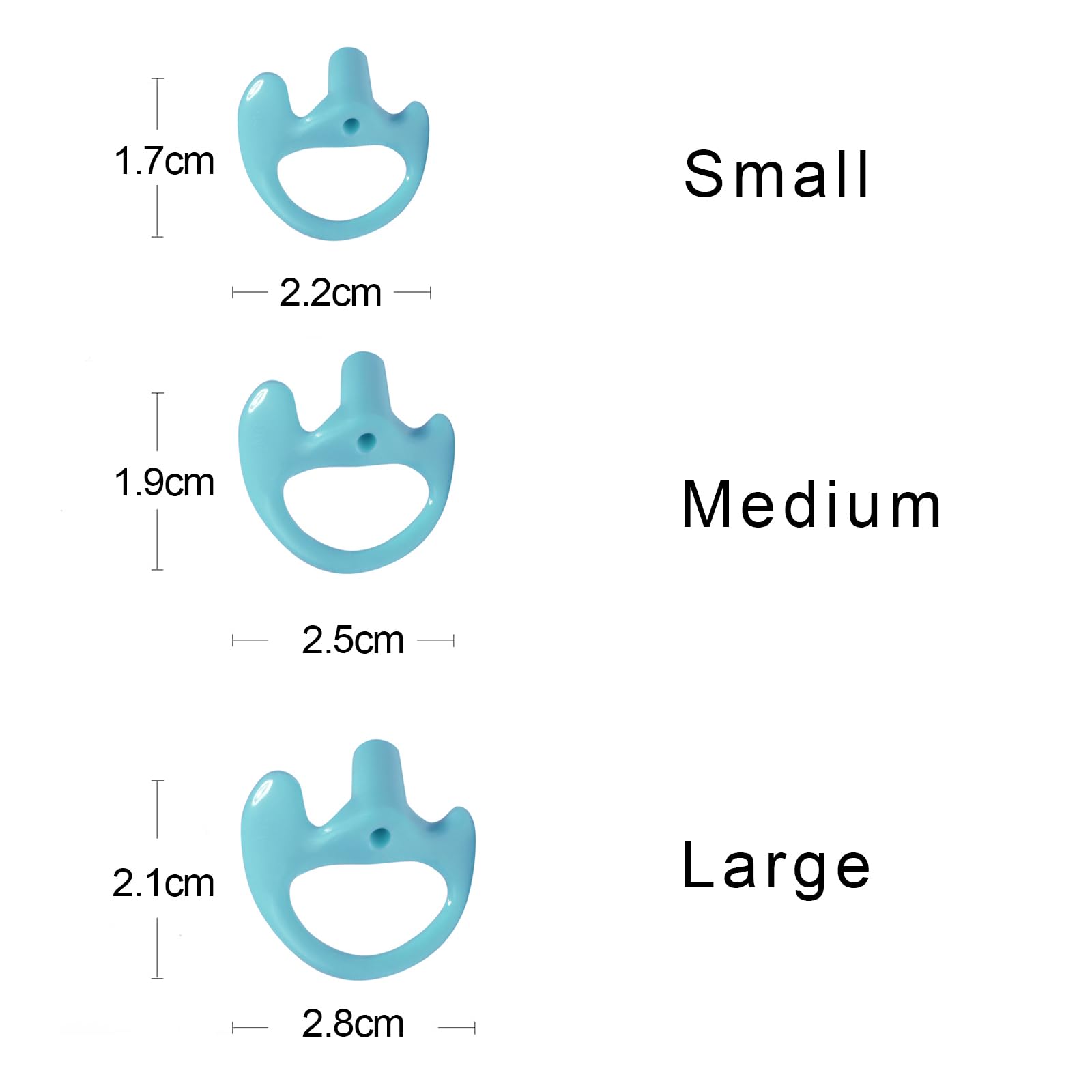 UAYESOK Replacement Earmold Soft Silicone Ear Buds Eartips for Motorola Kenwood Two Way Radio Air Acoustic Coil Tube Walkie Talkie Covert Earpiece Headset (SML*2 - Image 3