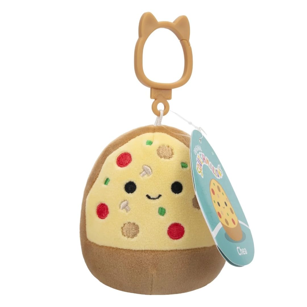 Squishmallows 3.5 Inch Clip-on Plush - Chea The Pizza
