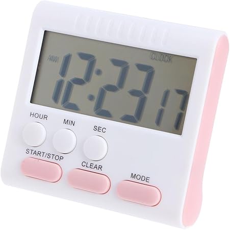 Amazon Demiawaking デジタルタイマー 24時間タイマー 大画面 キッチン 時計付き マグネット付き 置き掛け両用 ピンク Demiawaking キッチンタイマー Amazon Demiawaking デジタルタイマー 24時間タイマー 大画面 キッチン 時計付き マグネット付き 置き掛け両用 ピンク Demiawaking キッチンタイマー