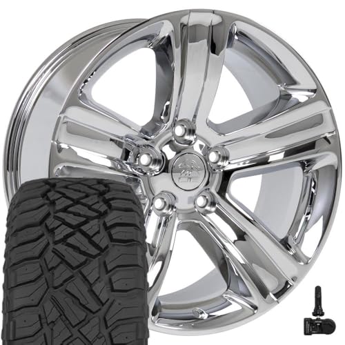Oe Wheels Dg65 20 Inch Rims And Tires Fit Ram 1500 Style 5x139.7 20x9 Chrome ...