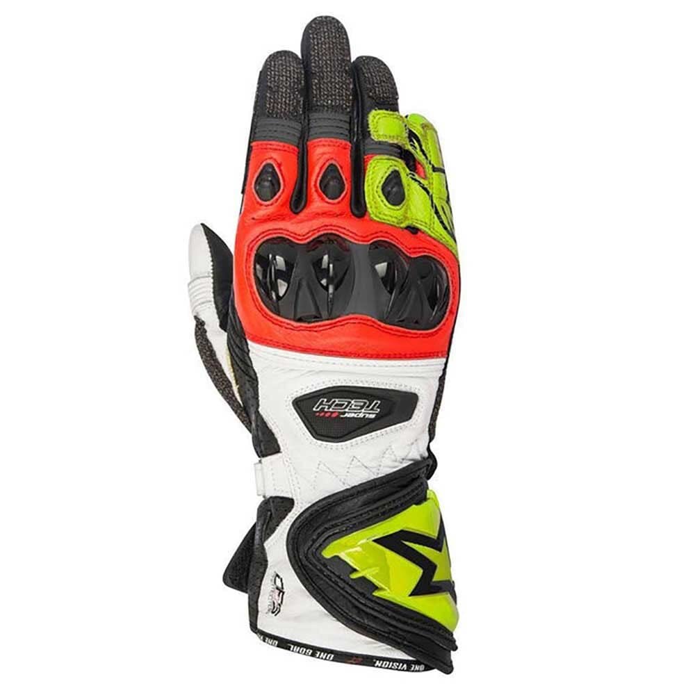 alpinestars supertech handschuhe Men's Leather Glove (Black/Red/Yellow, Small) Automotive lightweight comfort Menge:250 g Bianchi Bikes Stock Gear Hobs Cutter