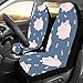 Produktbild LONGYUU Carcover Sitzbezüge Cute Funny Piggy Sparschwein Universal Fit Auto Autositzbezüge Schutzfolie Für Auto LKW Geländewagen Fahrzeug Frauen Dame (2 Vorne) Auto Vordersitzbezug