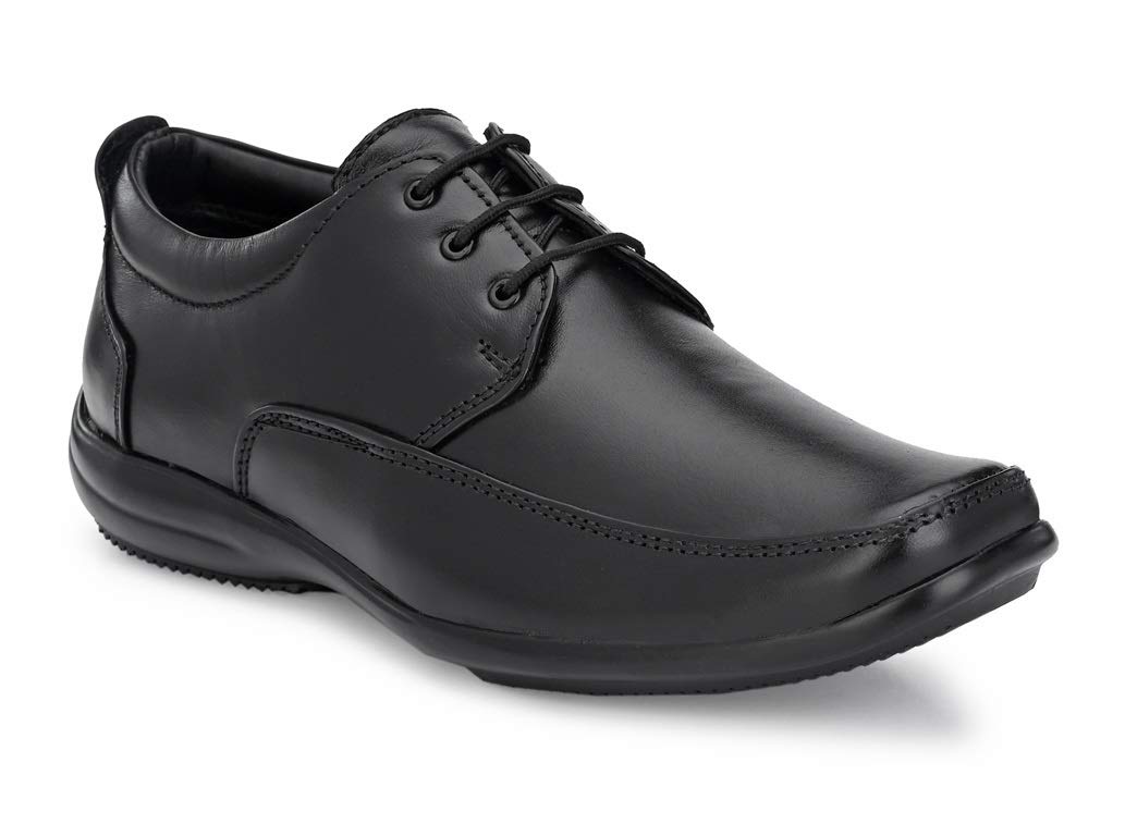 MACTREE Mens Genuine Leather Lace Up Shoes for Formal Wear (Black Colored) (1102-9) (B08521VYYC) Amazon Price History, Amazon Price Tracker