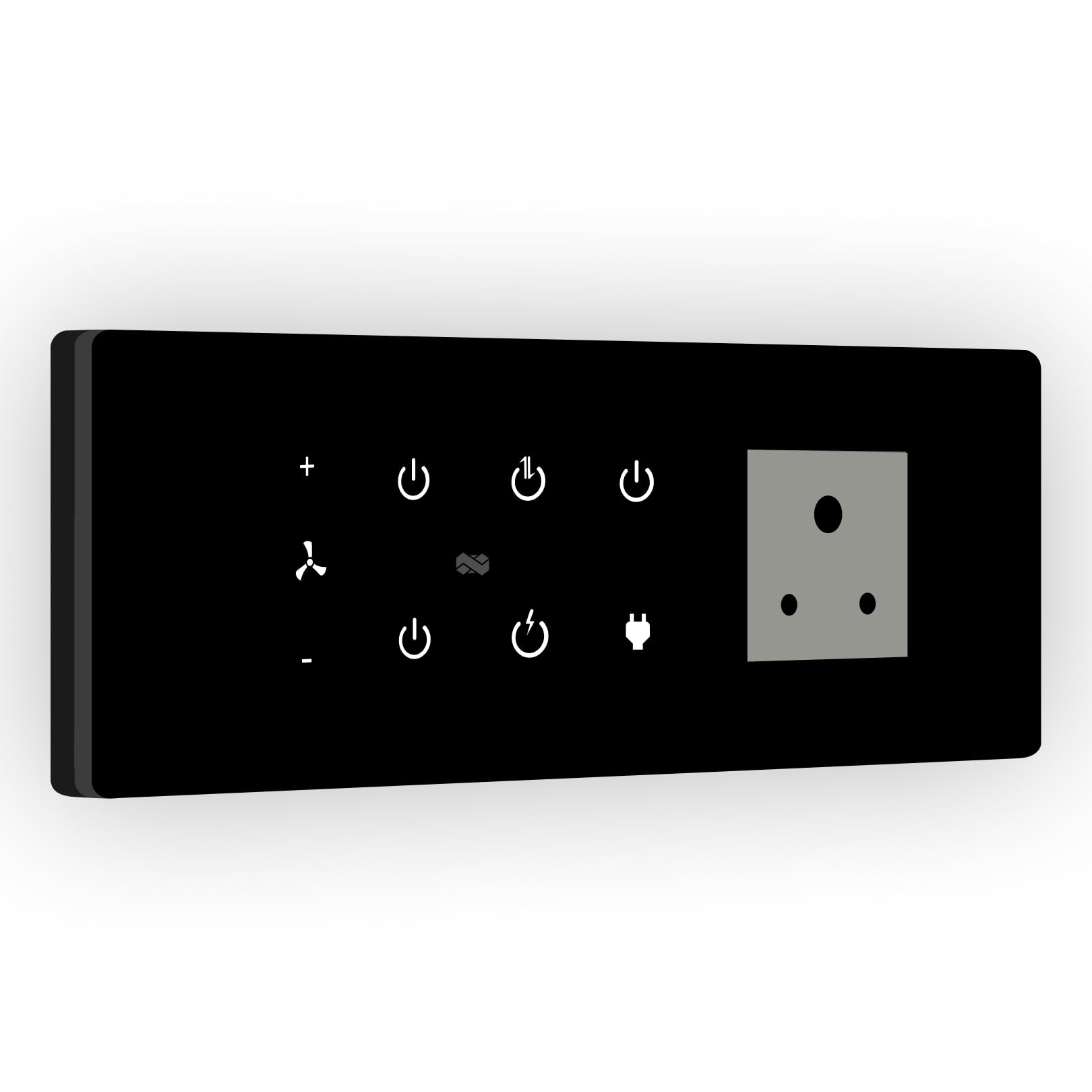 IOTICS Smart Wifi Switch Board: 5 x Switch, 1 Fan & 1 x Smart Plug Module. Touch Control, Remote, App Control. Voice Control with Alexa & Assistant. Smart Touch Switch For Home Automation (Black)-image-21