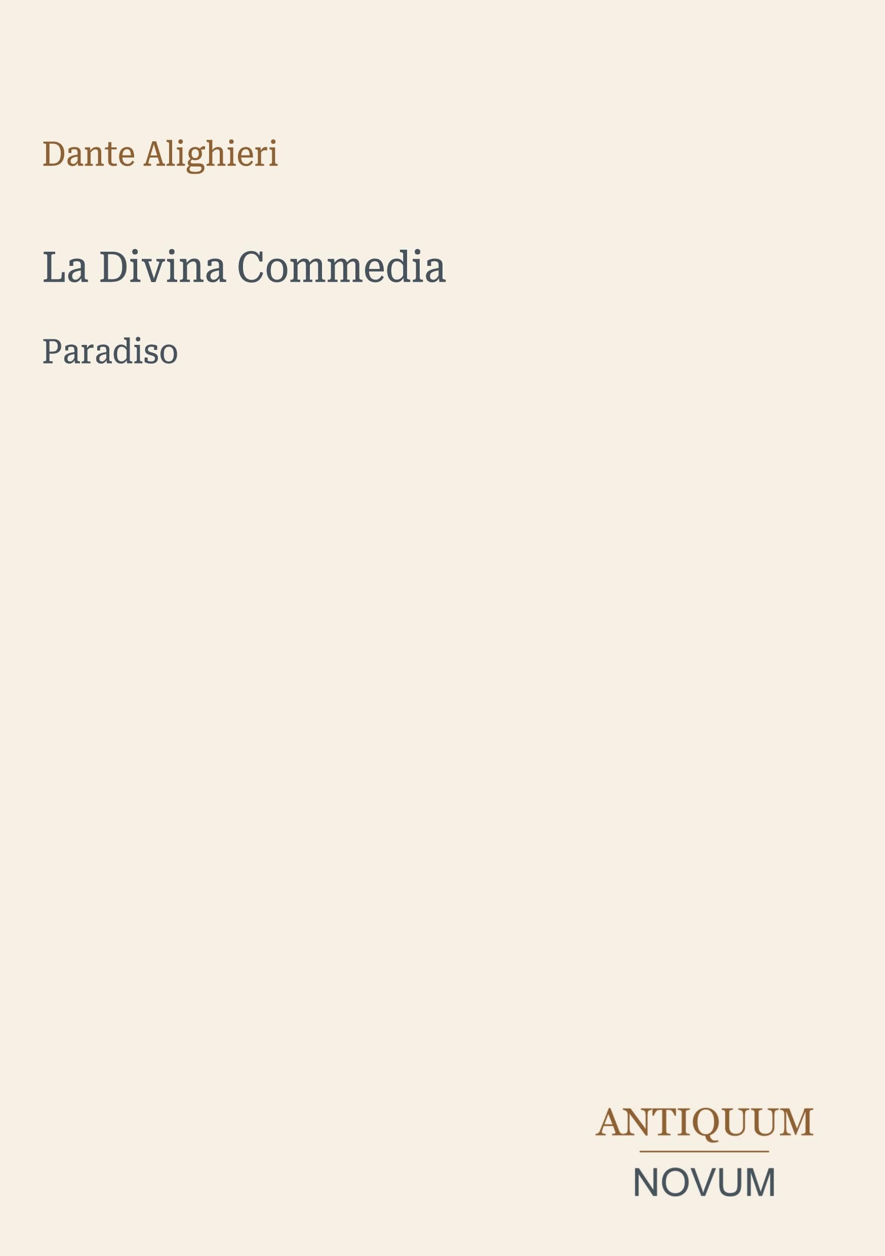 La Divina Commedia: Paradiso