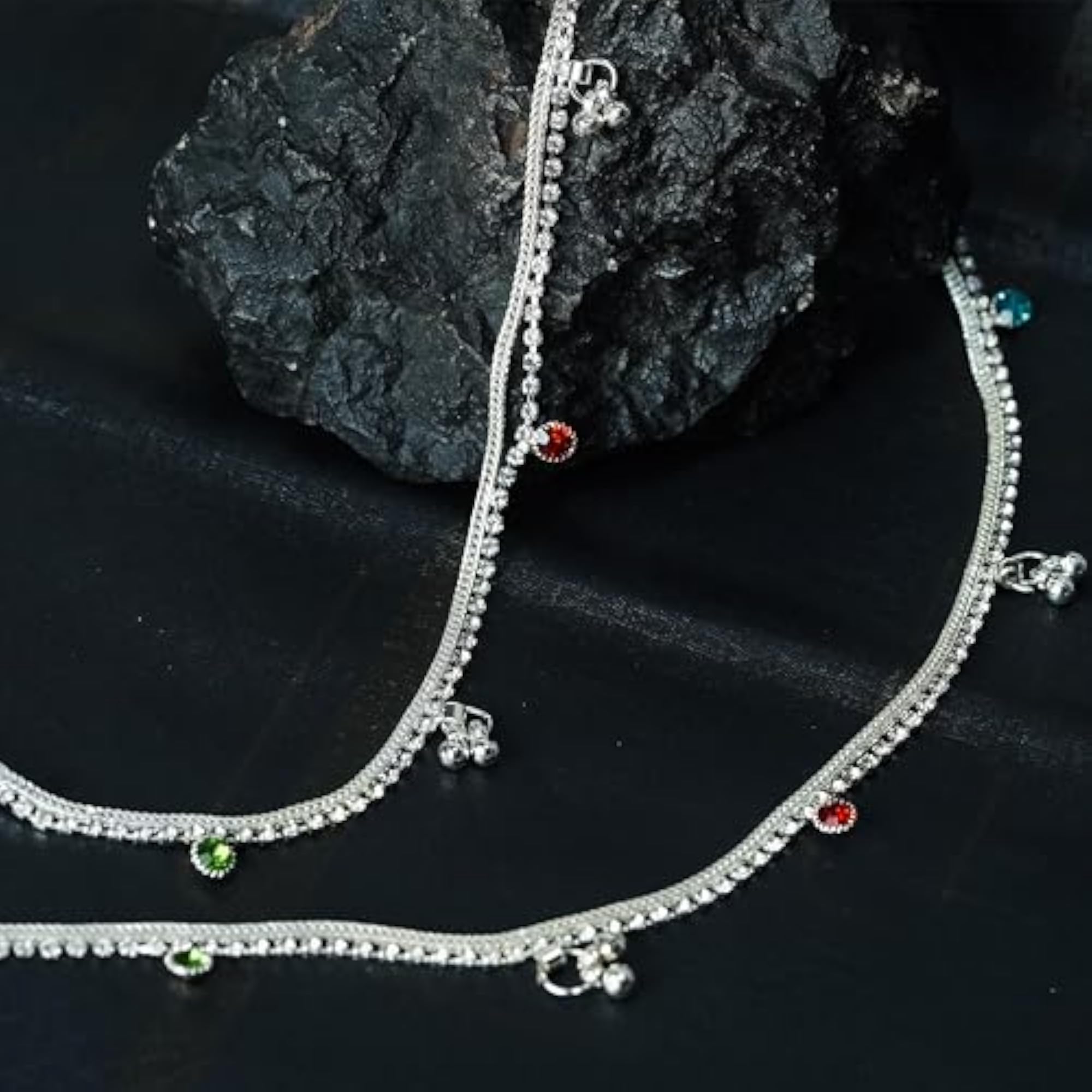 Stylish Silver Plated Traditional Payal
