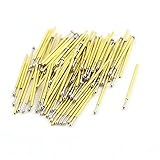 uxcell 100Pcs P50-E2 Dia 0.68mm Length 16.55mm 75g IC Spring Test Probe Pin