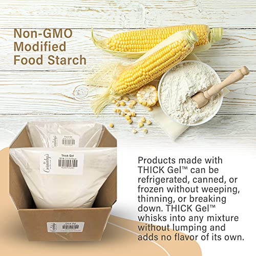 Cornaby’s Thick Gel 10 Pounds | Premium Waxy Maize Starch, 2X More Thickening | Gluten-Free, Non-Gmo, Natural Food Thickener For Thickening Soups, Sauces, Gravies, Cooked Pudding, And More! #TOP4