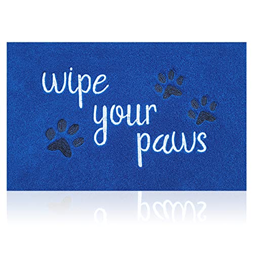 HLFMVWE Outside Door Mats for Home Entrance Funny Mats Wipe Your Paws Mat Welcome Mat for Front Door with Non Slip Rubber 45 x 70