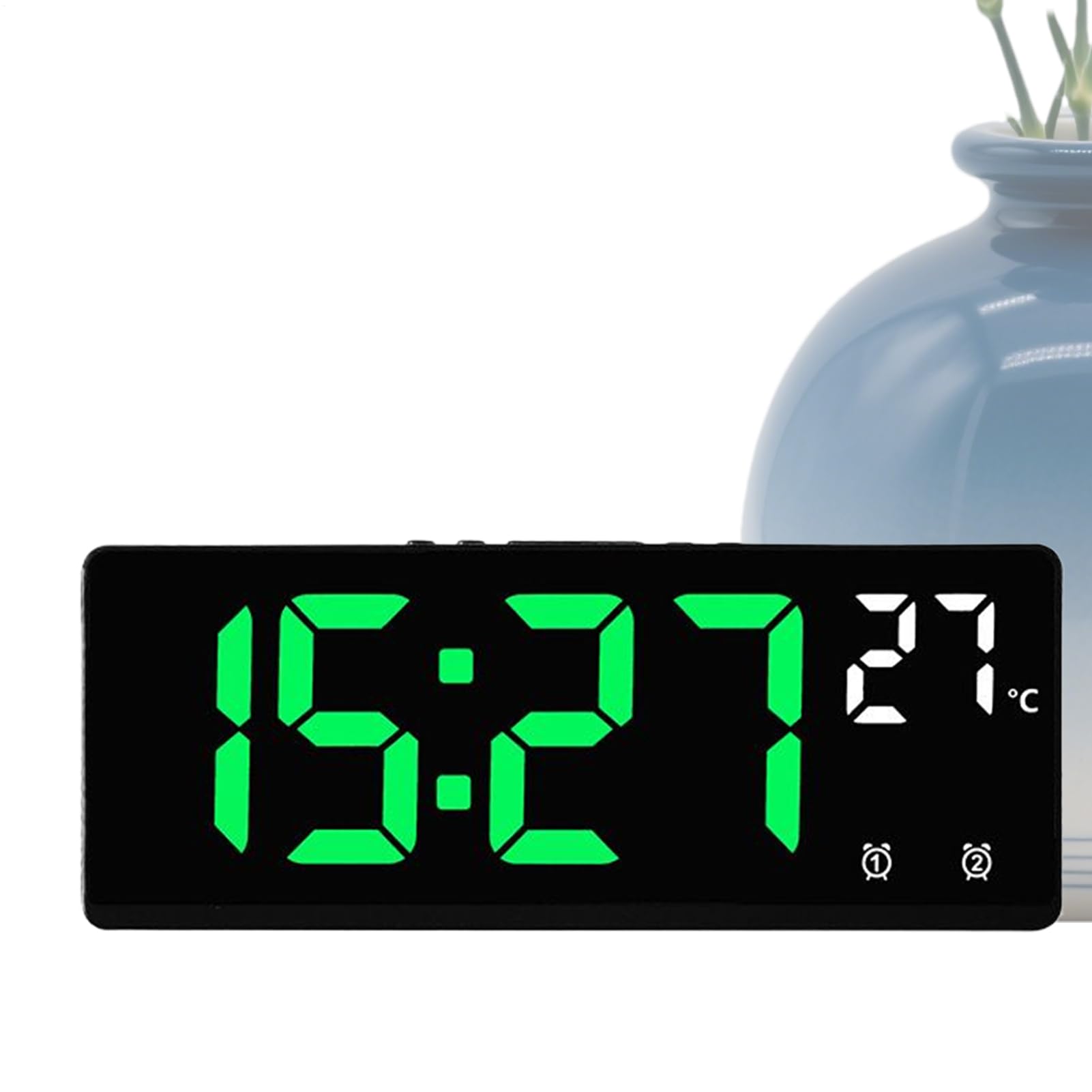 Réveil à Commande Vocale Lumineux pour Adulte et Aide au Sommeil Légère