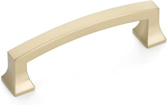 Schaub & Company Menlo Park Collection 3 1/2 in. 89mm Arched Pull, Signature Satin Brass - 526-SSB