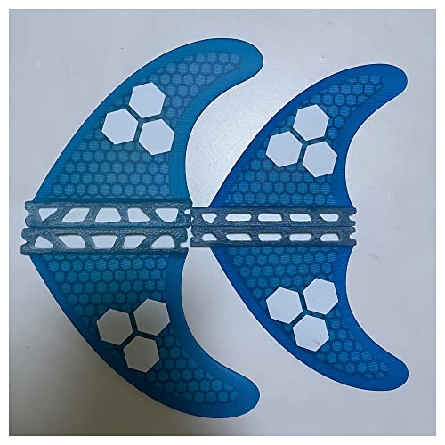 Juego de aletas cuádruples de fibra de vidrio Bianco para tabla de surf base pestaña única 5