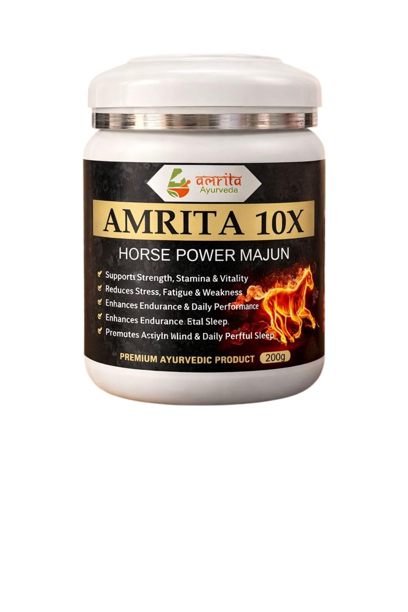 Ayurveda AMRITA 10X Power Majun | Ayurvedic Health Supplement for Strength, Stamina & Vitality | 200g-image-25