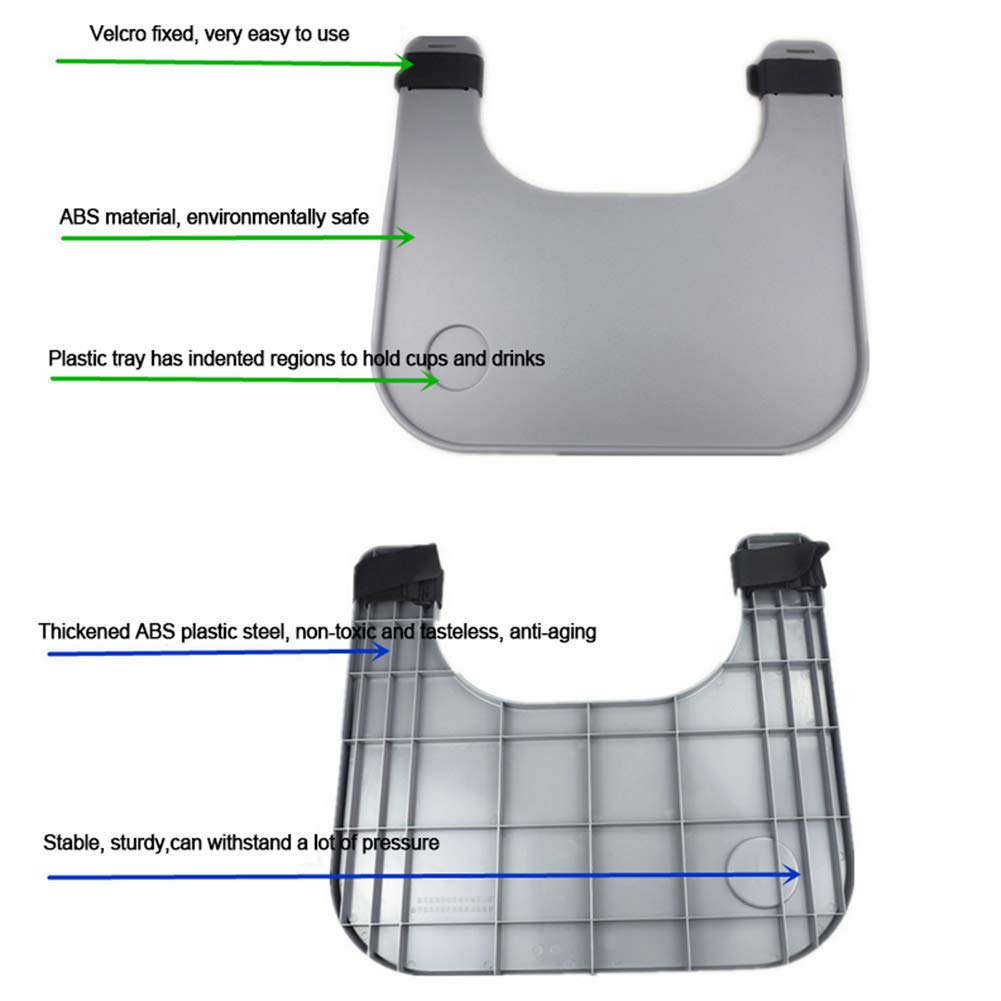 ArinkO Tavolino per Sedia a rotelle Migliorato Comodo ausilio per la mobilit脿 per Mangiare e Scrivere, Materiale ABS Resistente