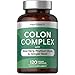 Price comparison product image Colon Cleanse Capsules | Enriched with Aloe Vera, Psyllium Husk & Ginger Root Complex | 4+ Months Supply | Digestive Support with Friendly Bacteria | 120 Vegan Capsules (Not Tablets) | by Horbaach