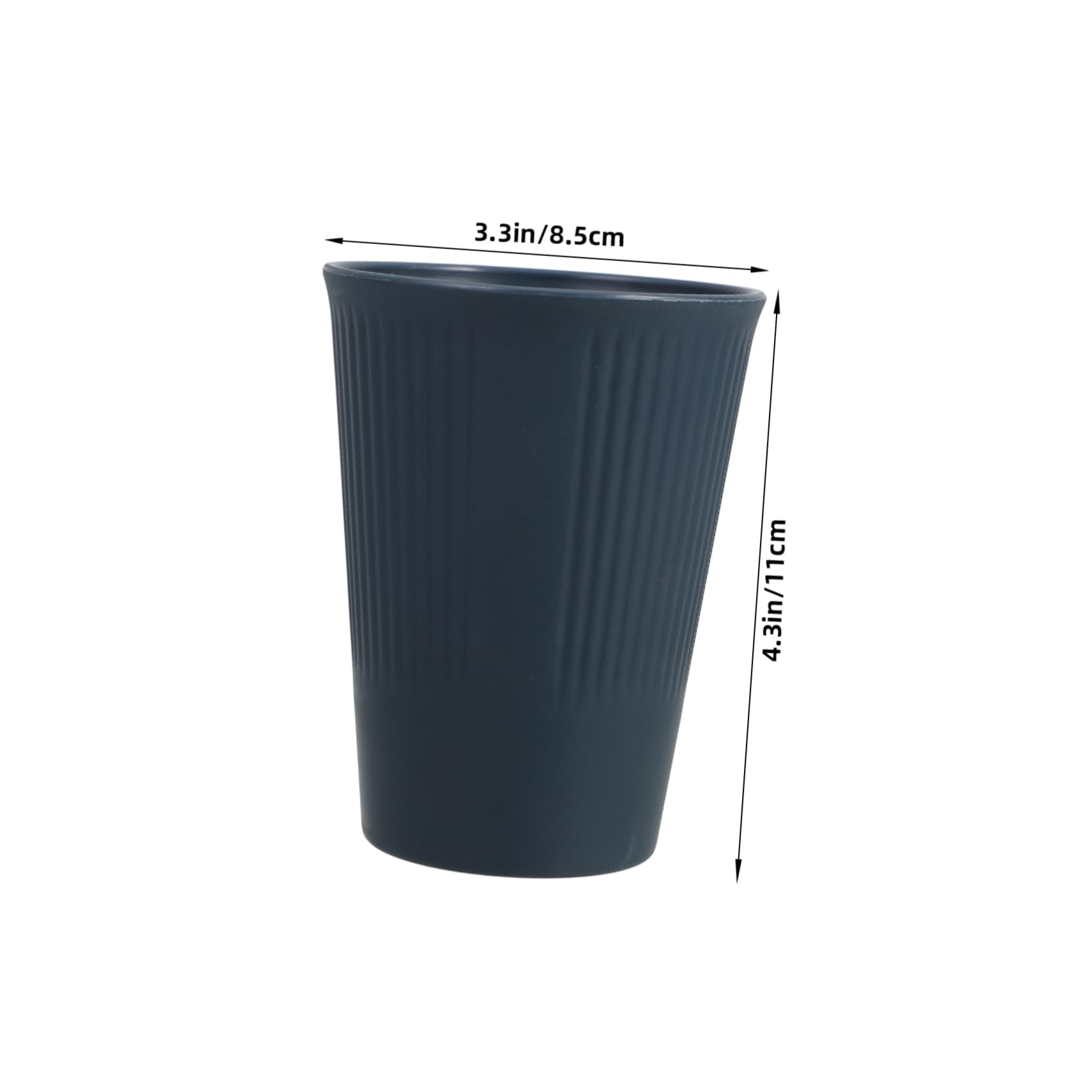 OUNONA 5pcs Striped Plastic Drinking Cups Reusable Indoor Water and Juice Cups Lightweight and Safe for Home Use and Parties Capacity